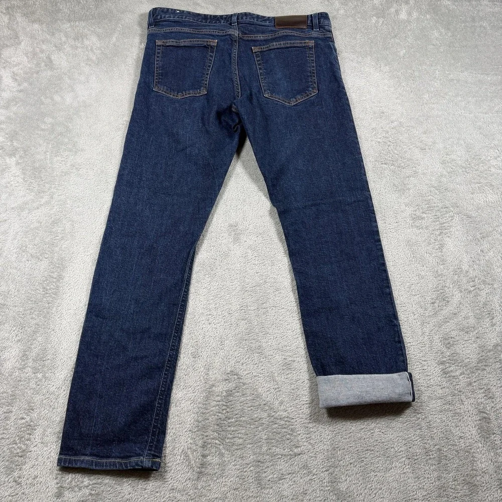 Suitsupply Selvedge Jean Mens 31x32 Blue Dark Wash Candiani Straight Denim Italy